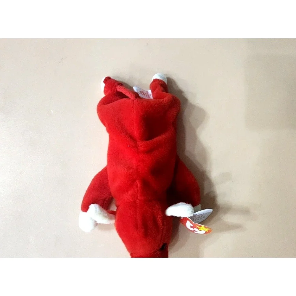 Snort The Red Bull 1995 TY Beanie Baby - Extremely RARE & RETIRED PVC Tag Errors